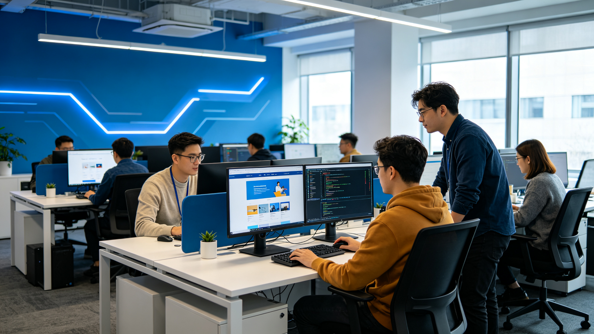 商湃科技办公与开发团队
